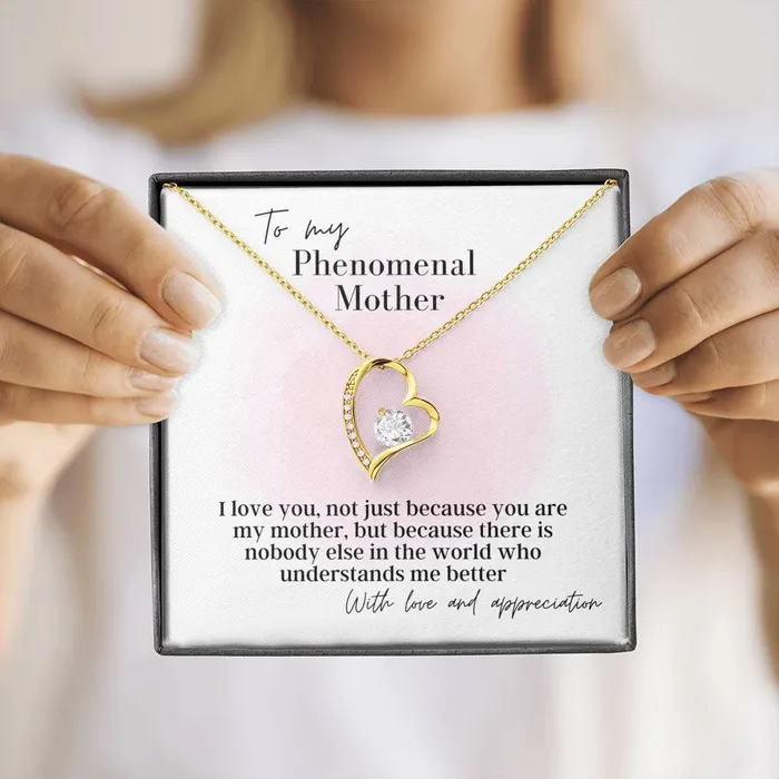 Necklaces To My Phenomenal Mother Forever Love Pendant Necklace ShineOn Fulfillment