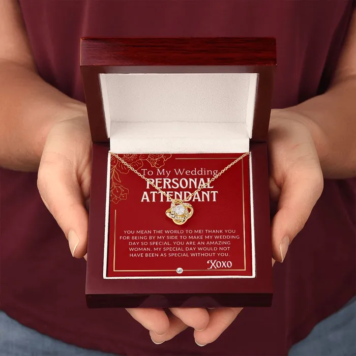 Necklaces Wedding Personal Attendant Thank You Gift Wedding Helper Bridal Concierge Lady in Waiting Necklace Red and Gold Wedding Theme ShineOn Fulfillment