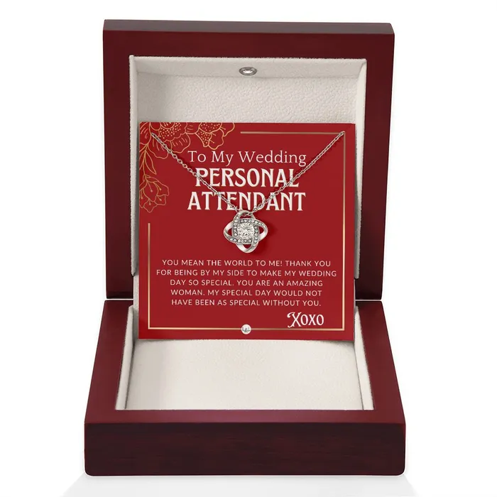 Necklaces Wedding Personal Attendant Thank You Gift Wedding Helper Bridal Concierge Lady in Waiting Necklace Red and Gold Wedding Theme ShineOn Fulfillment