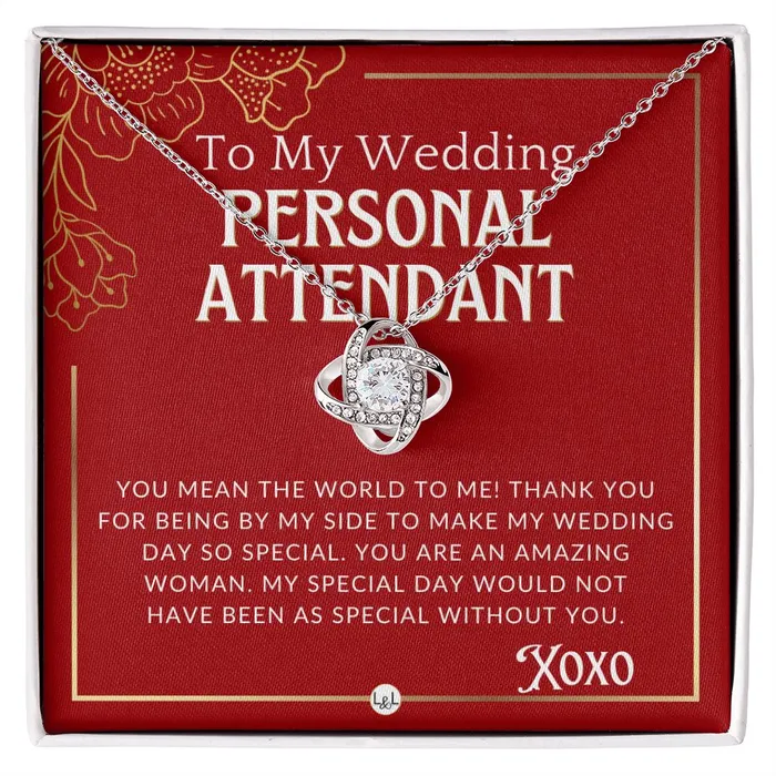 Necklaces Wedding Personal Attendant Thank You Gift Wedding Helper Bridal Concierge Lady in Waiting Necklace Red and Gold Wedding Theme ShineOn Fulfillment