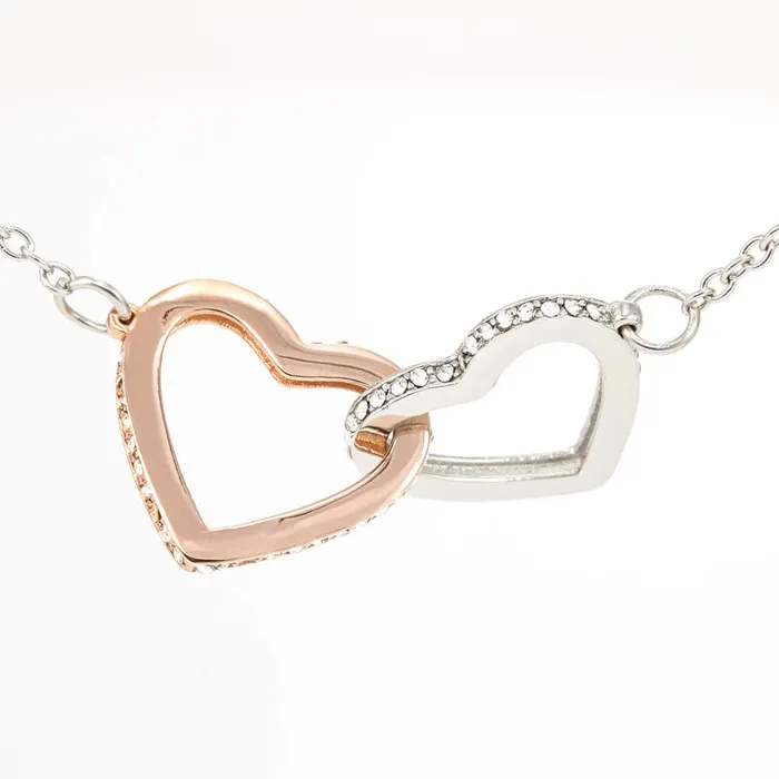 Necklaces Without You I Would Not Have Your Daughter Gift for Fiances Mom Gift For My Brides Mom Future Mother In Law Interlocking Heart Pendant Necklace ShineOn Fulfillment