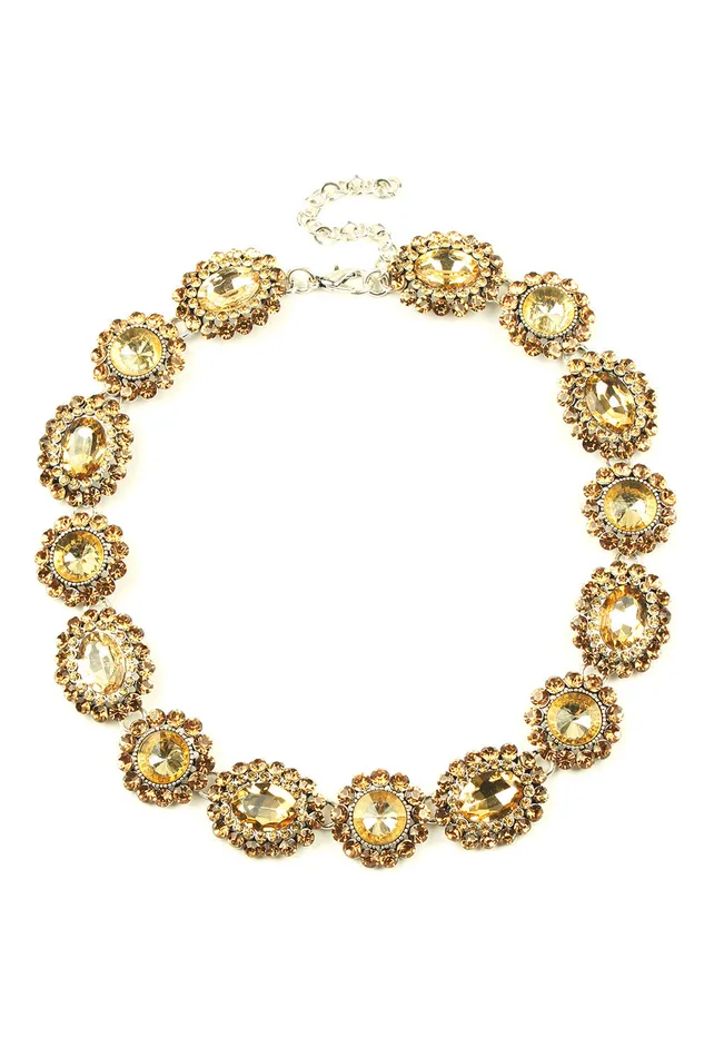 Negin Gold Collar Necklace Eye Candy LA Necklaces