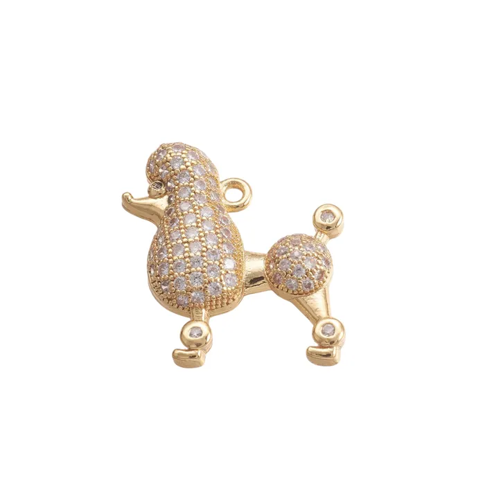 pau jewelry Charm Necklaces Poodle dog charm