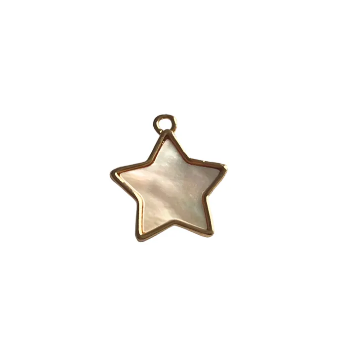 pau jewelry Charm Necklaces Shell star charm