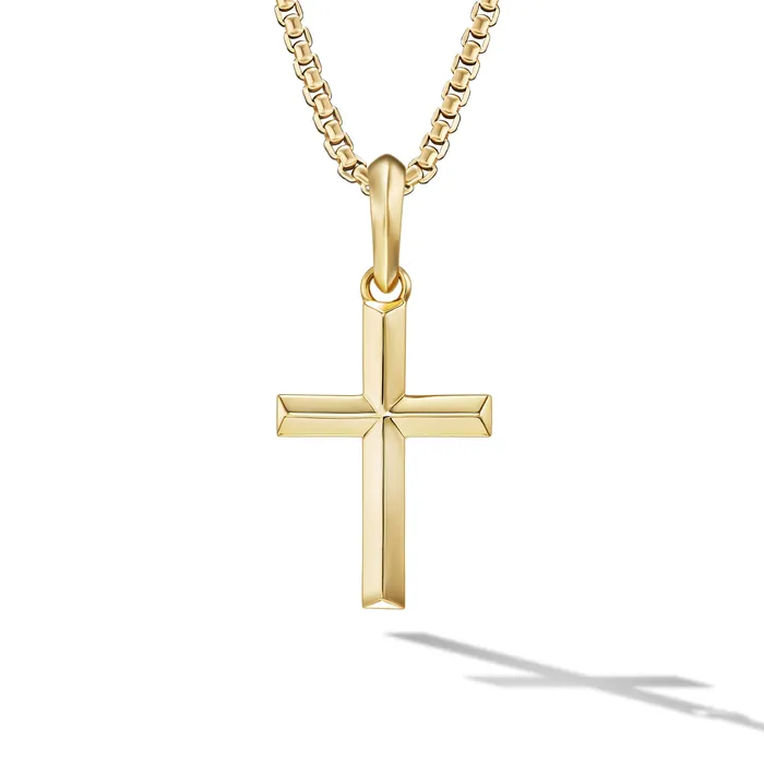 PreStyled Sets David Yurman Cross Pendant in 18K Yellow Gold 24mm DAVID YURMAN INC PreStyled Sets David Yurman Cross Pendant in 18K Yellow Gold 24mm DAVID YURMAN INC