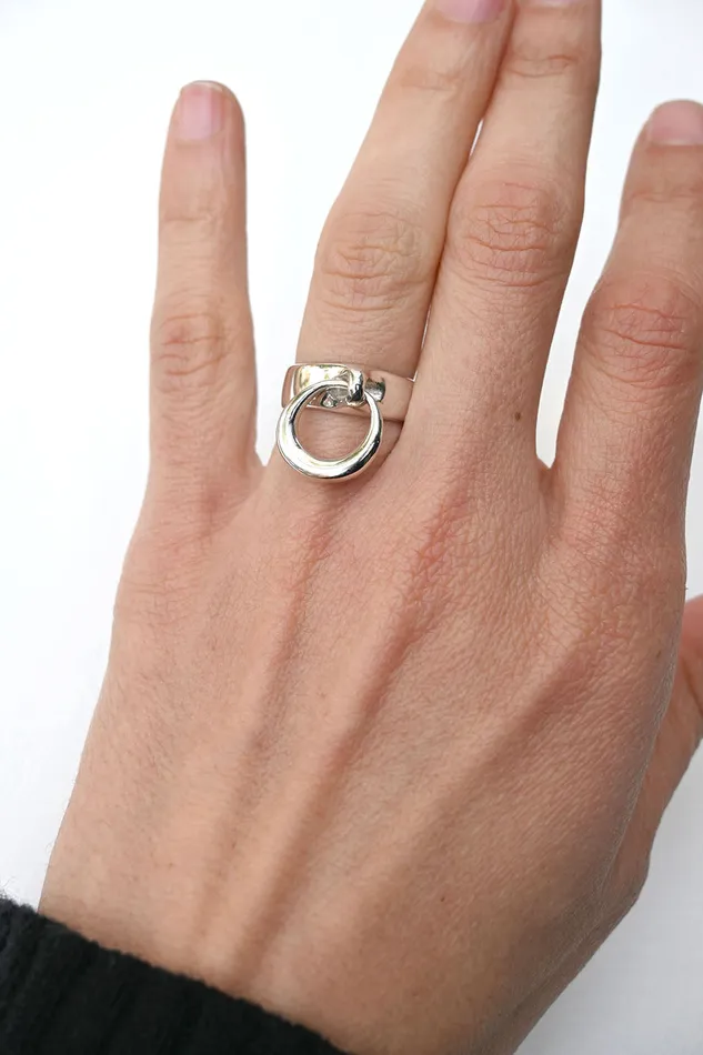 Quarry Arvad Ring Silver Brass Rings