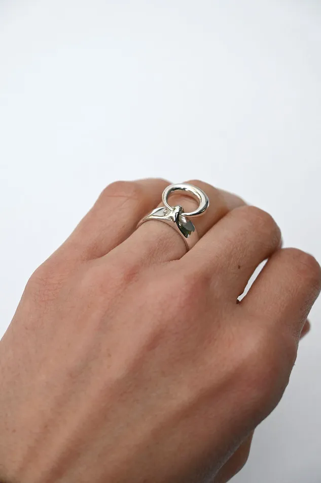 Quarry Arvad Ring Silver Brass Rings