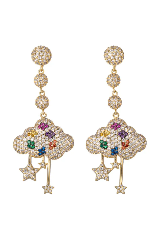 Rain Cloud Earrings Eye Candy LA Earrings