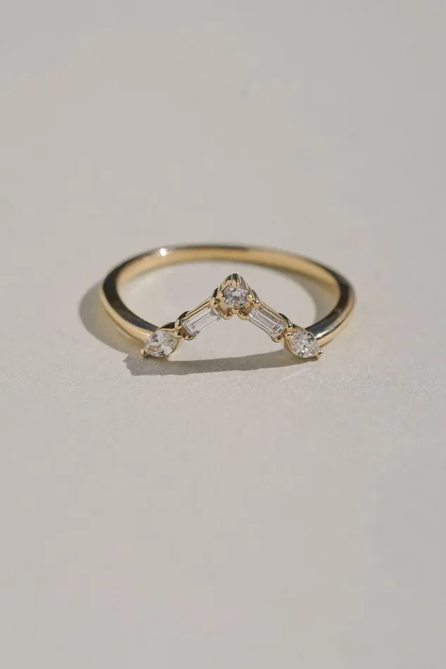 Rings 14K Summit Diamond Ring Earthen Jewelry
