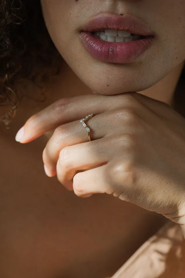 Rings 14K Summit Diamond Ring Earthen Jewelry