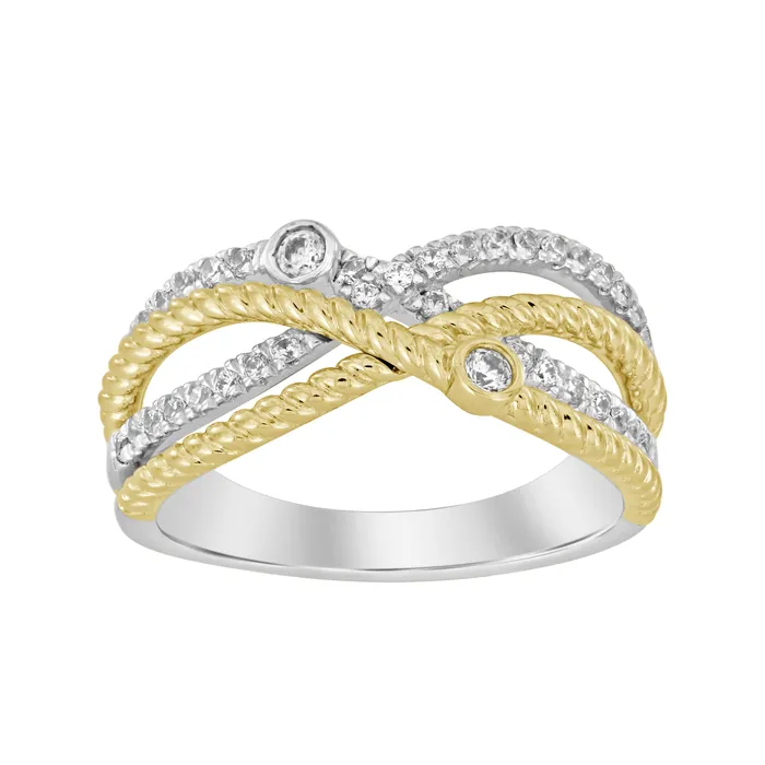 Rings AV LADIES RING 033CT ROUND DIAMOND 14K WHITEYELLOW GOLD