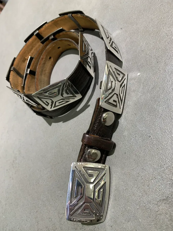 Rings Bernard Dawahoya Hopi Sterling Silver Overlay Concho Belt Bernard Dawahoya Rings Bernard Dawahoya Hopi Sterling Silver Overlay Concho Belt Bernard Dawahoya