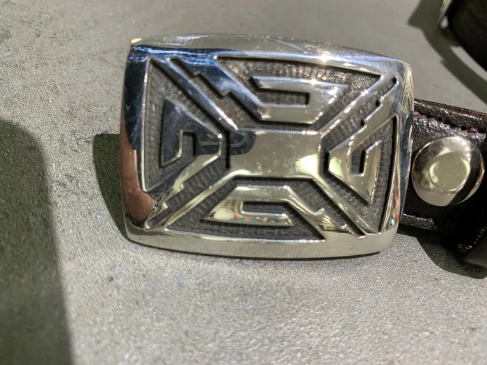 Rings Bernard Dawahoya Hopi Sterling Silver Overlay Concho Belt Bernard Dawahoya