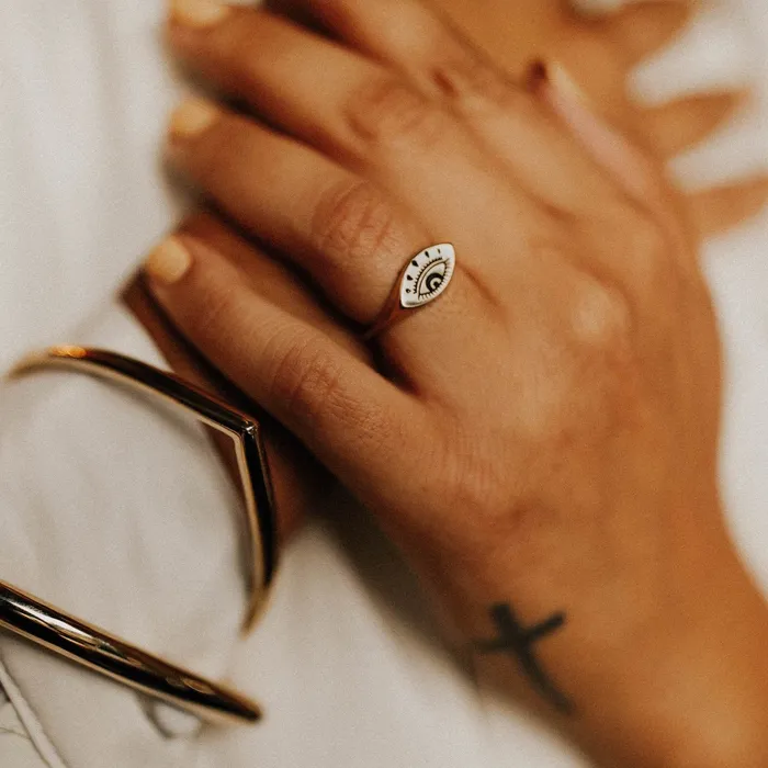 Rings Cival Casting Lera Evil Eye Ring