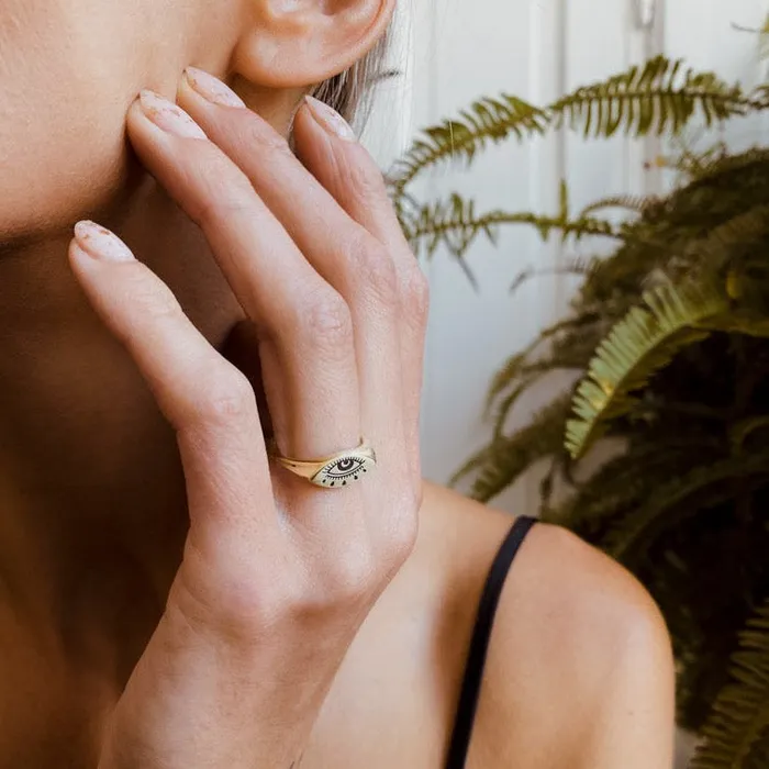 Rings Cival Casting Lera Evil Eye Ring