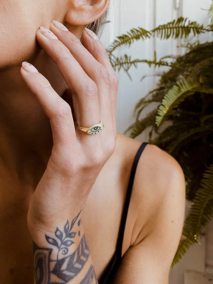 Rings Cival Casting Lera Evil Eye Ring