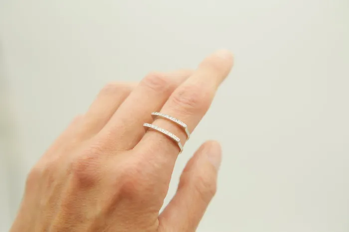 Rings CIVAL Collective 19k Portuguese Diamond Bar Ring