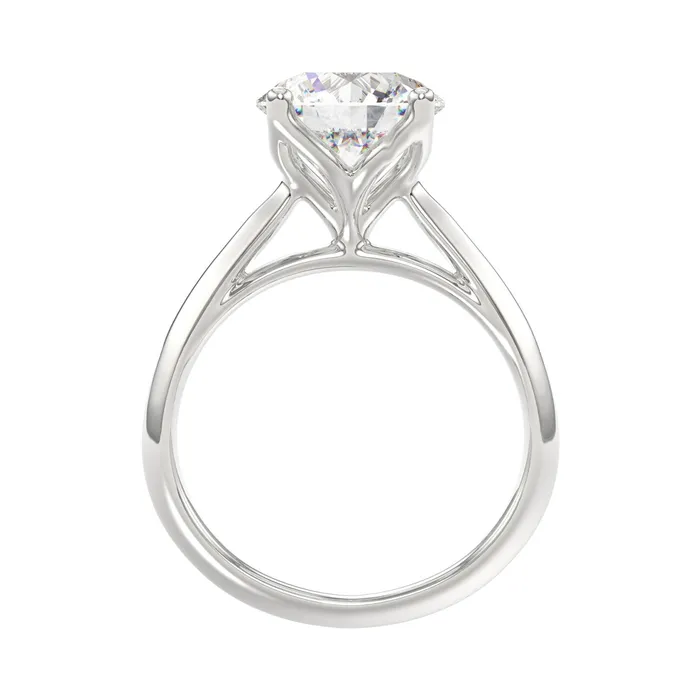 Rings Ethos LADIES SOLITAIRE RING 3CT ROUND DIAMOND 14K WHITE GOLD