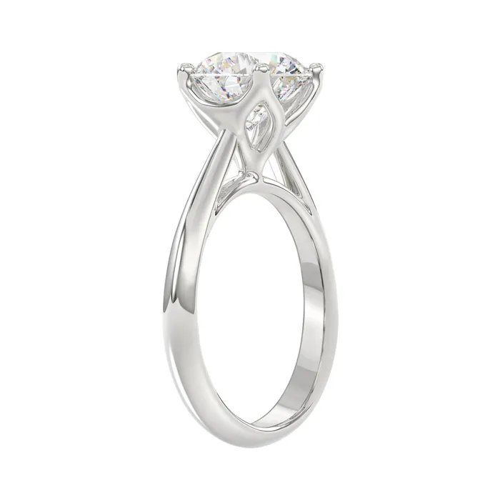 Rings Ethos LADIES SOLITAIRE RING 3CT ROUND DIAMOND 14K WHITE GOLD