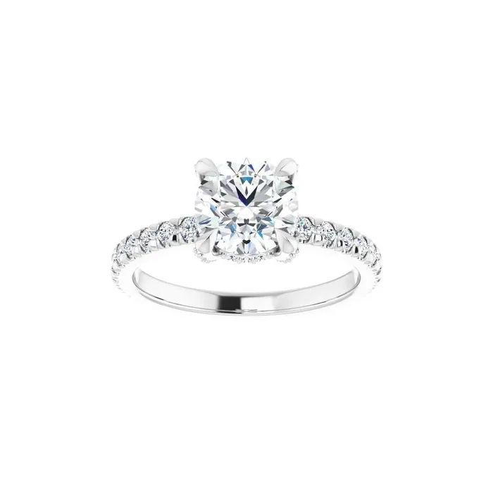 Rings Ever Ever 14K White Gold 50ctw 4 Prong Style Diamond SemiMount Engagement Ring STULLER