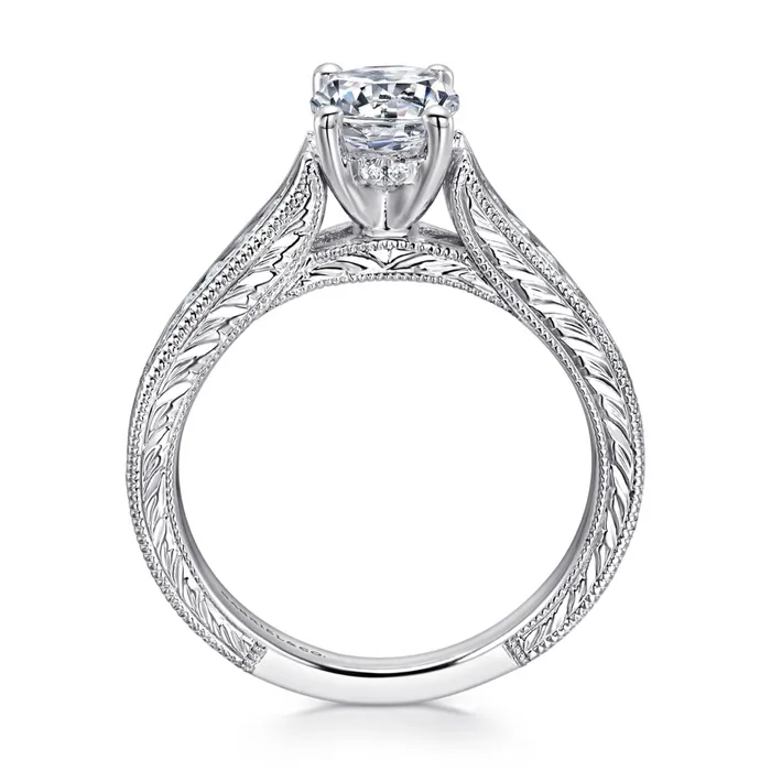 Rings GABRIEL CO Gabriel 14K White Gold 28ctw 4 Prong Style Diamond SemiMount Engagement Ring Rings GABRIEL CO Gabriel 14K White Gold 28ctw 4 Prong Style Diamond SemiMount Engagement Ring