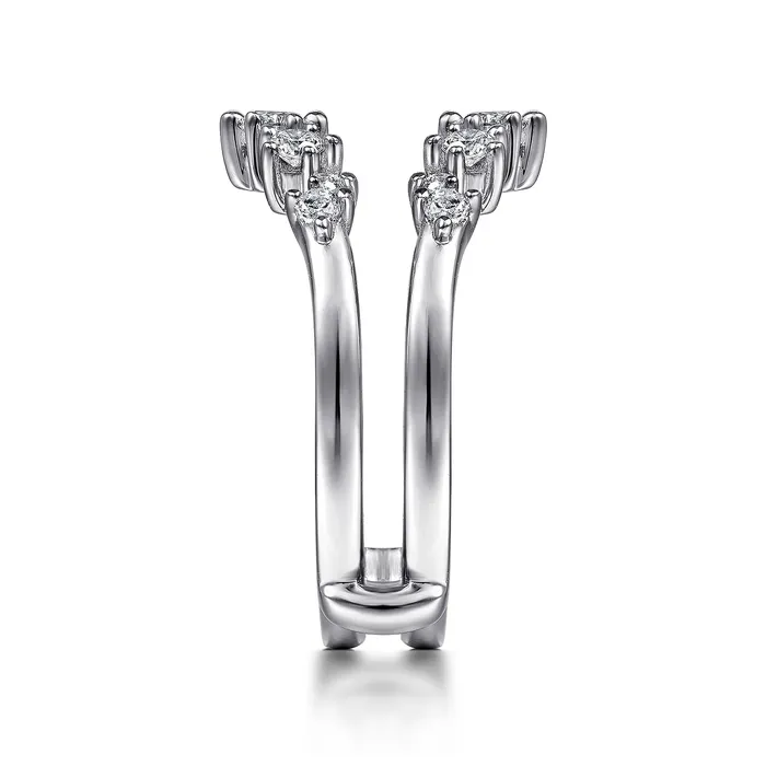 Rings Gabriel Contemporary 14K White Gold 50ctw Diamond Ring Guard GABRIEL CO Rings Gabriel Contemporary 14K White Gold 50ctw Diamond Ring Guard GABRIEL CO