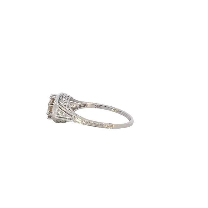 Rings Jolie Designs 14K White Gold 069ctw 8 Prong Diamond Engagement Ring