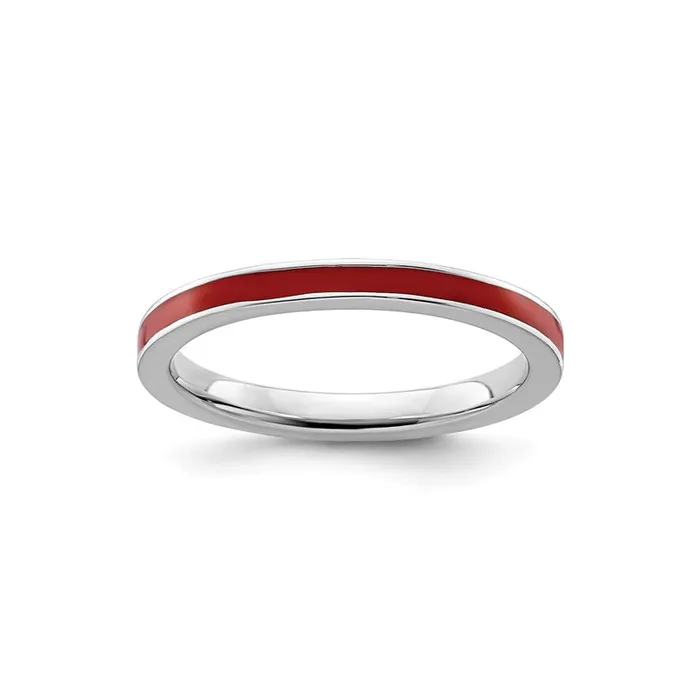 Rings SCHOOL SPIRIT JEWELRY University of Houston Red Enamel Ring