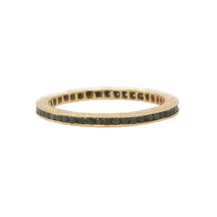 Rings SETHI COUTURE Channel Black Diamond Band