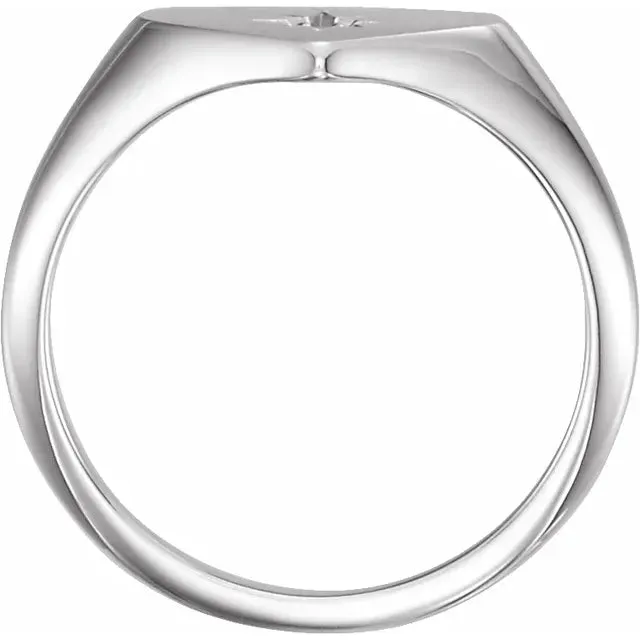 Rings Storyteller by Vintage Magnality Heart Signet Natural Diamond Starburst Wear Everyday Ring Solid 14K Rose Yellow White or SilverGold