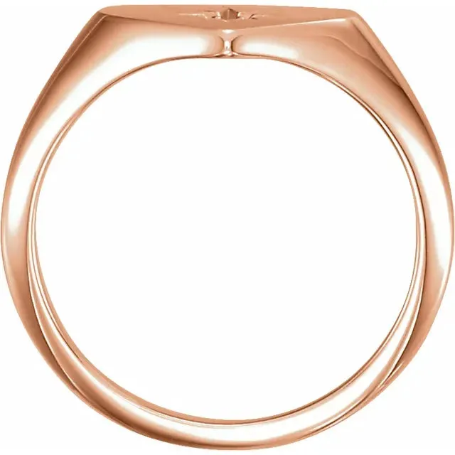 Rings Storyteller by Vintage Magnality Heart Signet Natural Diamond Starburst Wear Everyday Ring Solid 14K Rose Yellow White or SilverGold