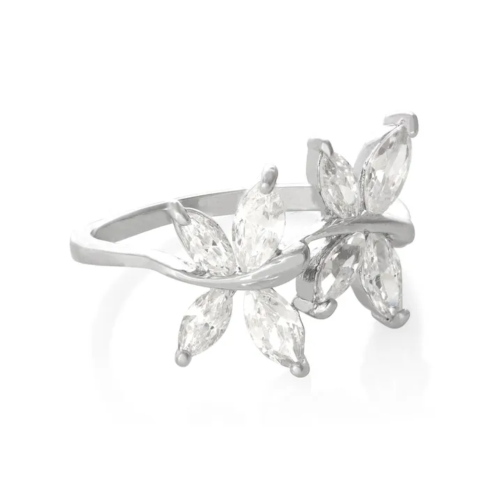 Rings Teeda RZ7041 Twin Marquise Butterfly Ring