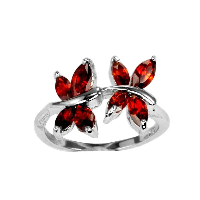 Rings Teeda RZ7041 Twin Marquise Butterfly Ring