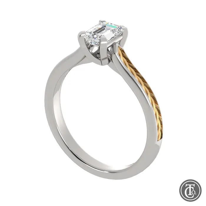 Rings Thollot Custom Originals In Stock Only 14K White Yellow Gold 076ctw 4 Prong Style Diamond SemiMount Engagement Ring Rings Thollot Custom Originals In Stock Only 14K White Yellow Gold 076ctw 4 Prong Style Diamond SemiMount Engagement Ring