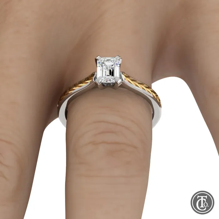 Rings Thollot Custom Originals In Stock Only 14K White Yellow Gold 076ctw 4 Prong Style Diamond SemiMount Engagement Ring Rings Thollot Custom Originals In Stock Only 14K White Yellow Gold 076ctw 4 Prong Style Diamond SemiMount Engagement Ring