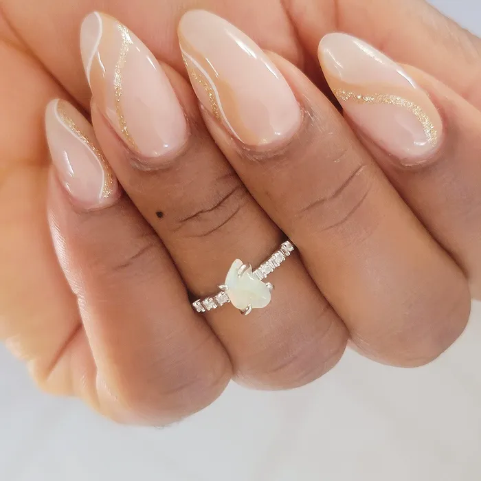 Rings Uniquelan Jewelry Raw Fire Opal Dainty Ring
