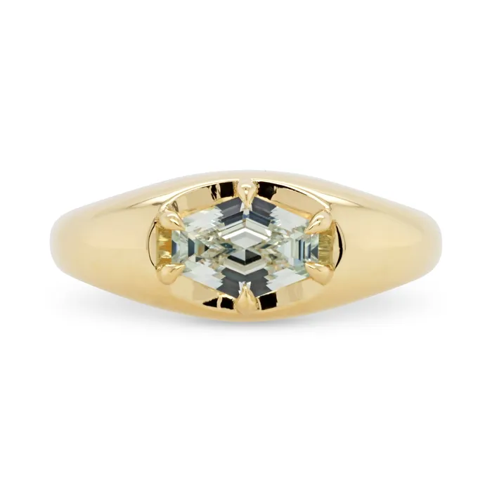 Rings Valerie Madison Fine Jewelry 157ct Atlas Light Blue Hexagon Sapphire Engagement Ring