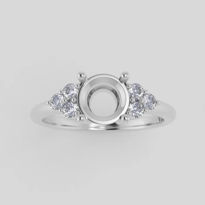 Rings VENVS The Calisto 14k White Size 5 Stone MO2 Antelope Ring Box Custom Engraving 0 Rings VENVS The Calisto 14k White Size 5 Stone MO2 Antelope Ring Box Custom Engraving 0