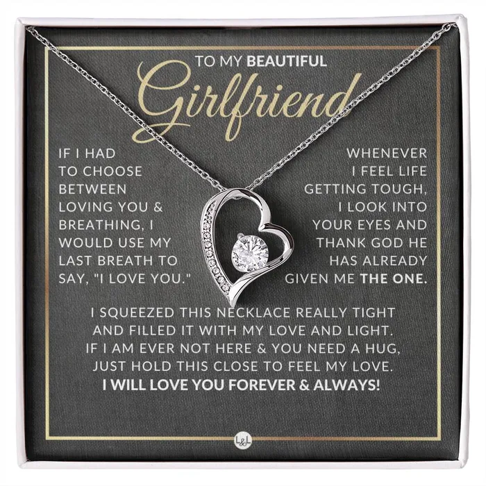 Romantic Gift For Girlfriend Open Heart Pendant Necklace Sentimental and Romantic Christmas Valentines Day Birthday or Anniversary Present ShineOn Fulfillment Necklaces