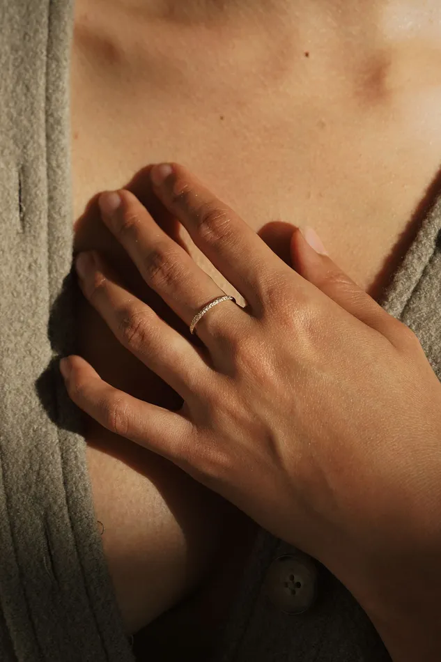 Sand Stacking Ring Erin Cuff Rings