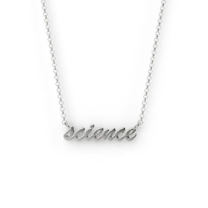 science necklace silver sciencejewelry1824 Necklaces