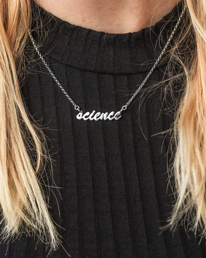 science necklace silver sciencejewelry1824 Necklaces