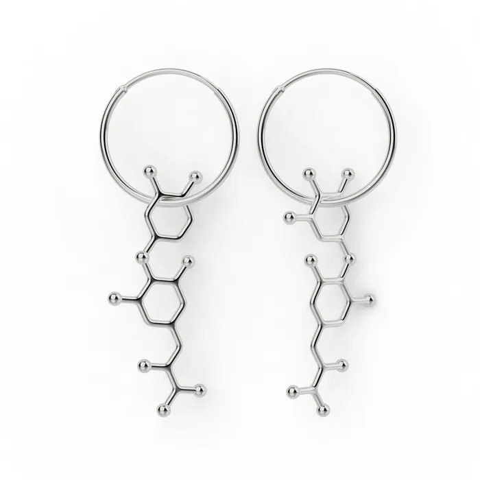 sciencejewelry1824 Earrings T3 T4 earrings silver