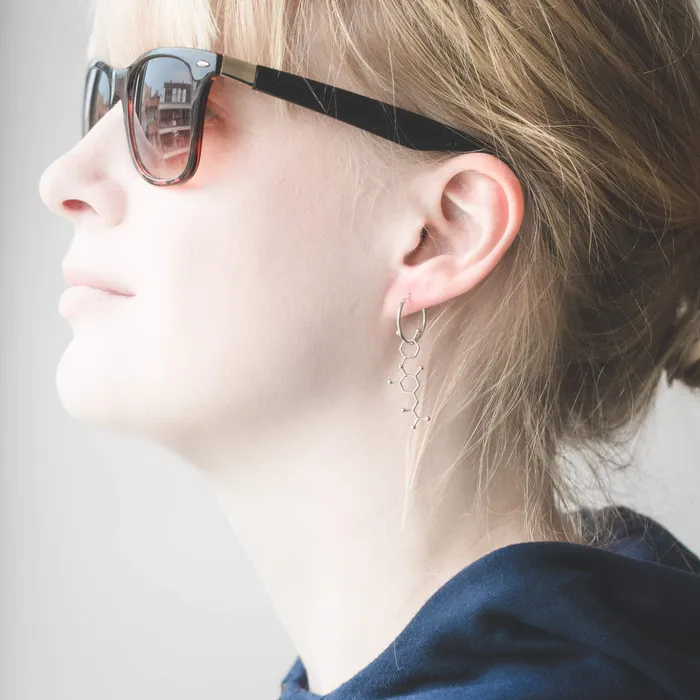 sciencejewelry1824 Earrings T3 T4 earrings silver