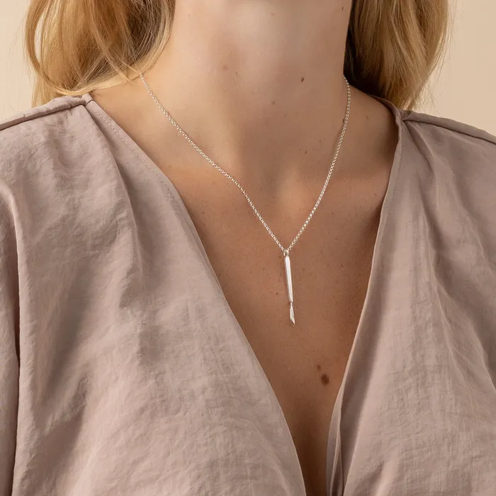 sciencejewelry1824 Necklaces scalpel necklace silver