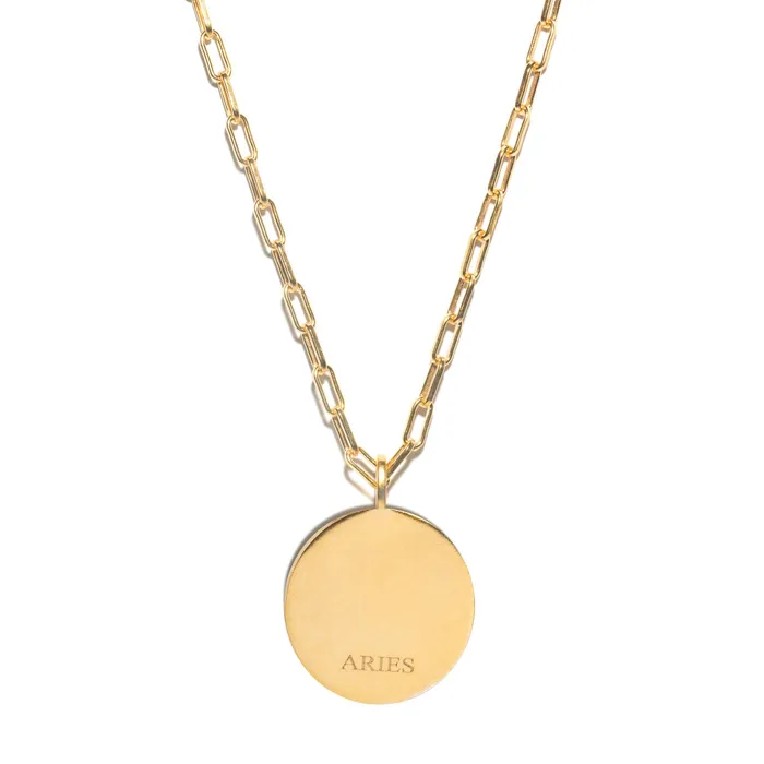 Shana Gulati Jewelry Necklaces Aries Gold Vermeil Pendant Necklace