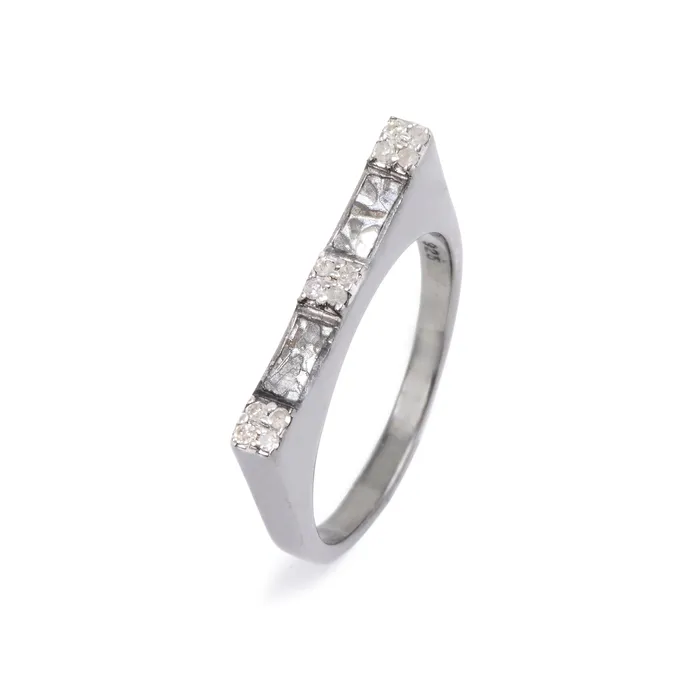 Shana Gulati Rings Claire Oxidized Silver Ring