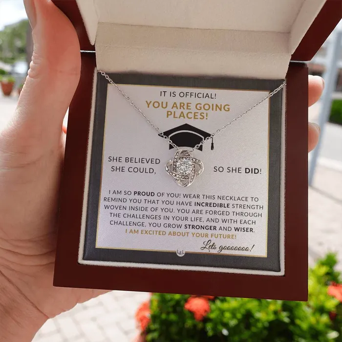 ShineOn Fulfillment 2024 Masters Degree Grad Gift For Her Beautiful Necklace Heartfelt Graduation Message 2024 Masters Program Graduation Gift For Her Necklaces