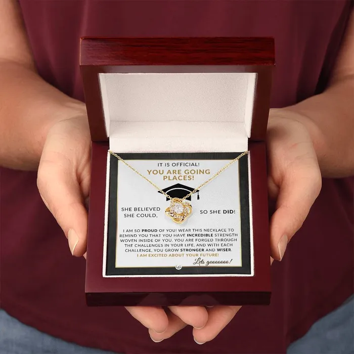 ShineOn Fulfillment 2024 Masters Degree Grad Gift For Her Beautiful Necklace Heartfelt Graduation Message 2024 Masters Program Graduation Gift For Her Necklaces