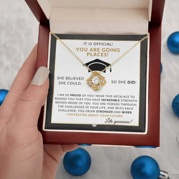ShineOn Fulfillment 2024 Masters Degree Grad Gift For Her Beautiful Necklace Heartfelt Graduation Message 2024 Masters Program Graduation Gift For Her Necklaces